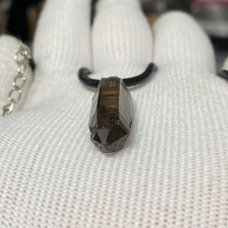 Dây chuyền Thạch anh khói Pha Lê- Smoky Crystal Quart stone pendant for Men