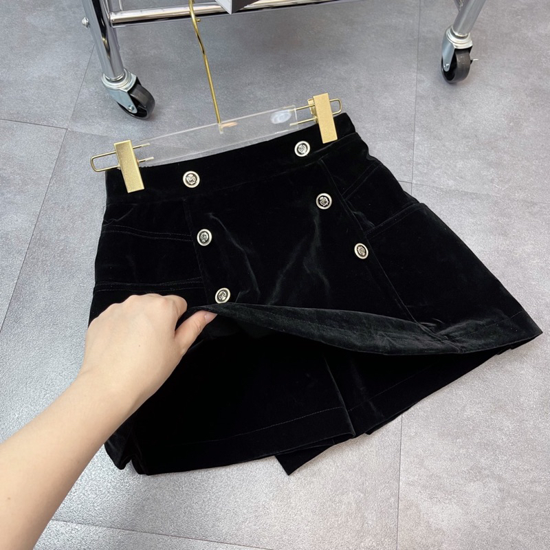 Quần Giả Váy 6 Cúc Chất Nhung Có BIGSIZE_Haxuanstore