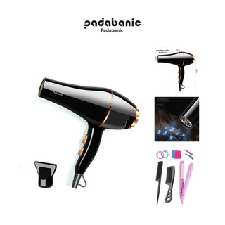  Máy Sấy Tóc Padabanic 7799 Công Xuất Cao Phát Sáng Xanh Bảo Vệ Tóc 