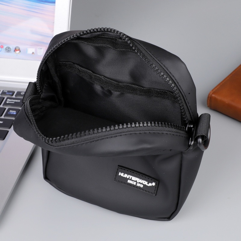 Túi Đeo Chéo Da Nam Hunterwolf Phong Cách Hàn