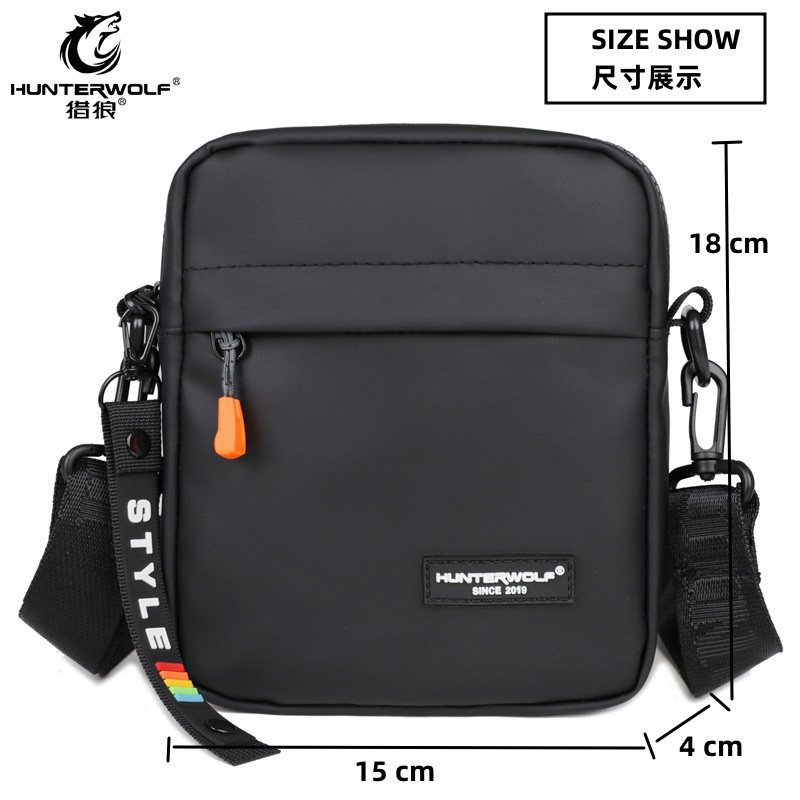 Túi Đeo Chéo Da Nam Hunterwolf Phong Cách Hàn