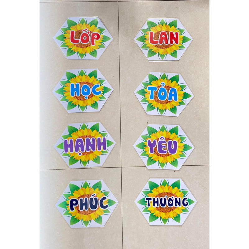 KHẨU HIỆU lớp học hạnh phúc lục giác