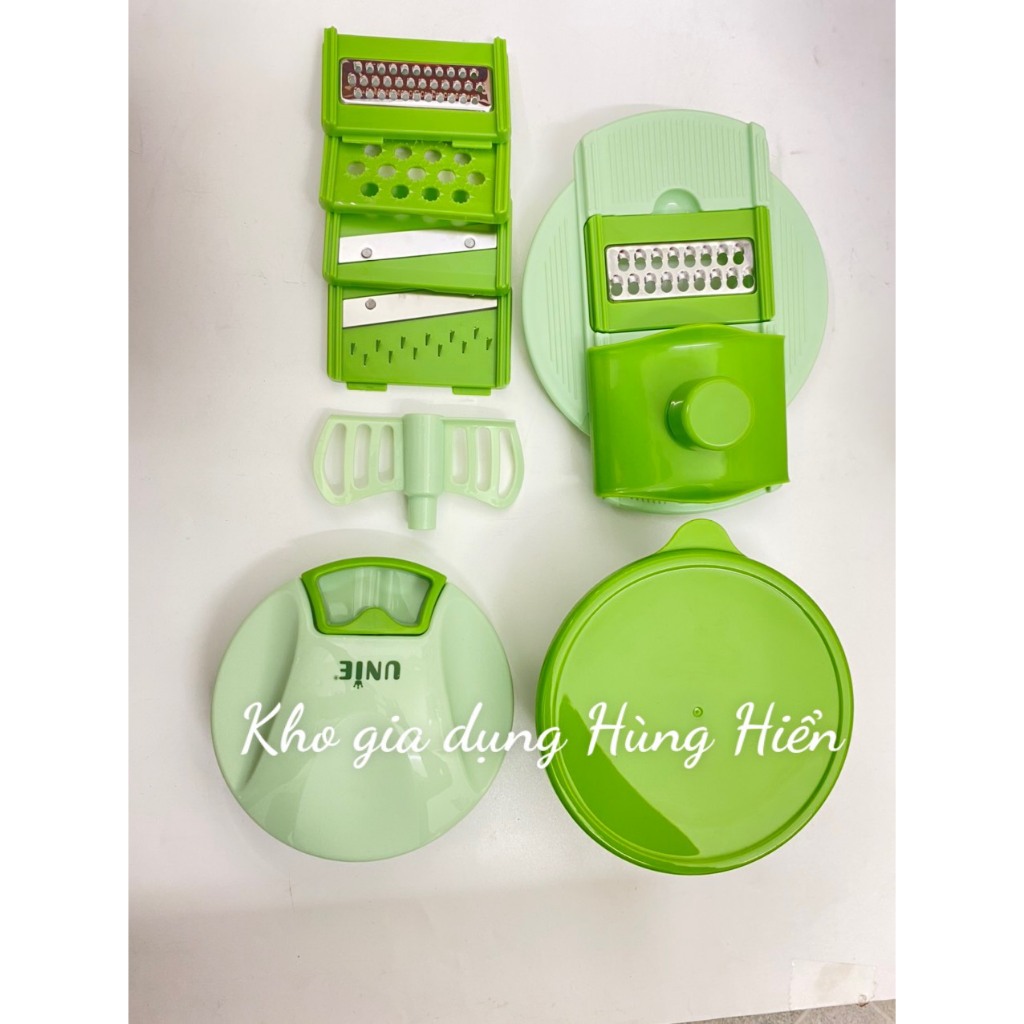 Bộ Dụng Cụ Xay, Cắt, Nạo Đa Năng UC400M 8 Chức Năng Trong 1 - Chất Liệu An Toàn - Hành Chính Hãng