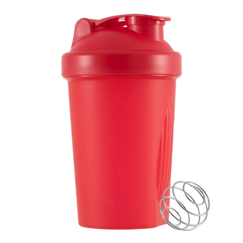 Bình nước, bình lắc, shaker thể thao, tập gym 400ml tối đa 500ml có quả lắc lò xo