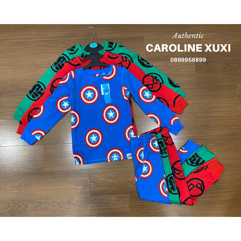 Set Pyjamas bộ quần áo ngủ dài tay cho bé trai