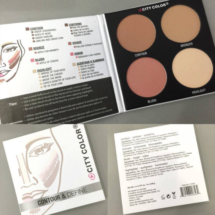 Bảng Tạo Khối Và Bắt Sáng, Che Khuyết Điểm City Color