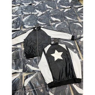  Áo Khoác Da Nam Ngôi Sao Phối Màu Hót Hít - Áo Bomber Nam Ngôi Sao Đơn giản 