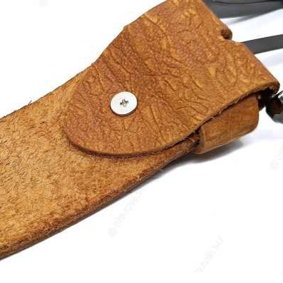 Thắt lưng da nam da thật bản thô DHM-341 | Đầu khoá kim màu đồng vuông bản to | Bảo hành 12 tháng