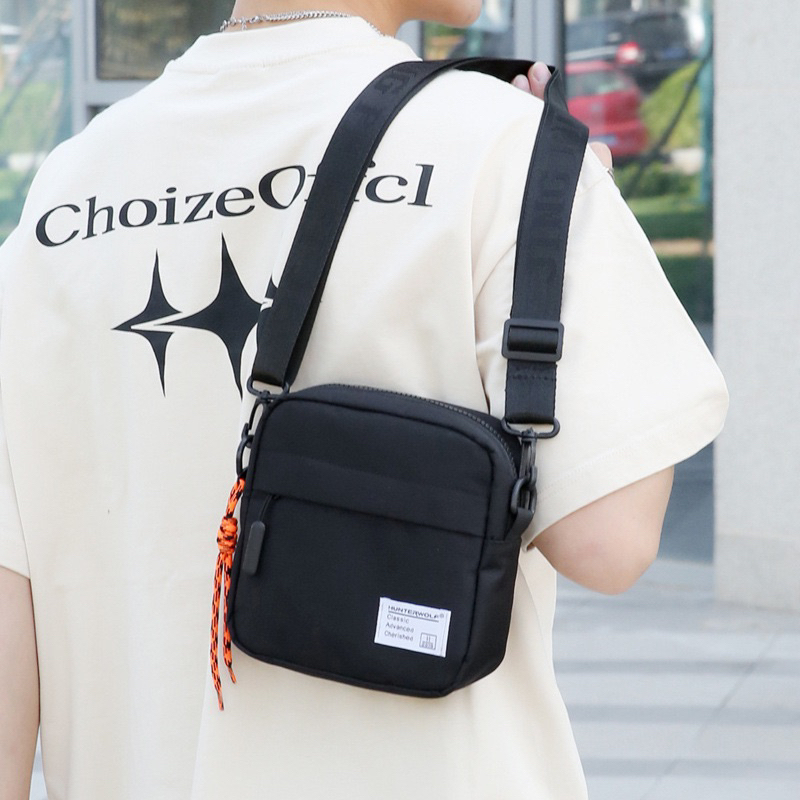 Túi Đeo Chéo Vải Canvas Dành Cho Nam Phong Cách Trẻ Khoẻ Năng Động