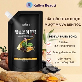 Dầu gội phủ bạc linh chi đen, phủ đen mái tóc nuôi dưỡng tóc đen khỏe bóng mượt 300g,,,,,