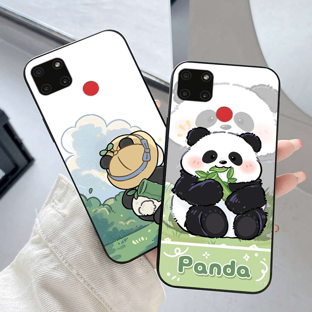 ốp lưng oppo realme c25 / realme c12 / realme c15 in hình panda gấu trúc bộ 2