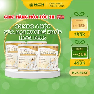  Combo 4 Hộp Sữa Hạt Xương Khớp HOGI Plus 800g - Dinh Dưỡng Dành Cho Xương Khớp Đến Từ Thực Vật 
