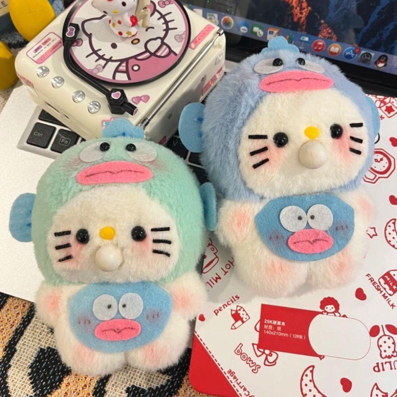 Gấu nhồi bông Hello Kitty thổi bong bóng DIY cosplay Lotso,Loppy,Hangyodon,Gà con,… dễ thương