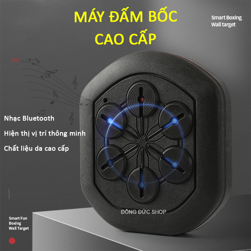 Máy Đấm Bốc Cao Cấp - Có App Kết Nối Với Điện Thoại - Hiện Thị Vị Trí Ngẫu Nhiên + Kết Nối Nhạc Bluetooth