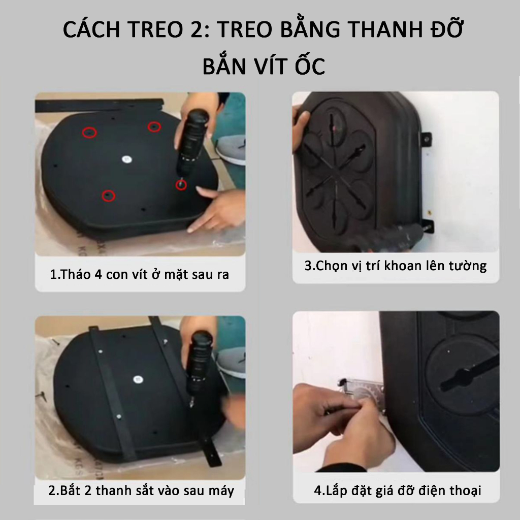 Máy Đấm Bốc Cao Cấp - Có App Kết Nối Với Điện Thoại - Hiện Thị Vị Trí Ngẫu Nhiên + Kết Nối Nhạc Bluetooth