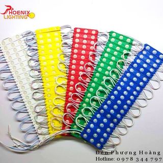 Đèn led hắt 3 bóng, led module 12v siêu sáng chống nước dùng ngoài trời