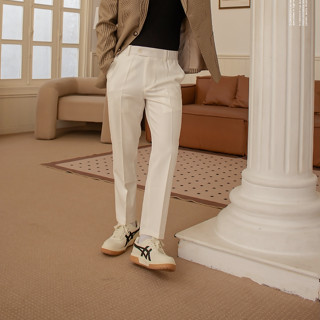   D.OSTUDIO  Quần kaki dài nam ống đứng - Trắng Kem Xám Beige Đen 