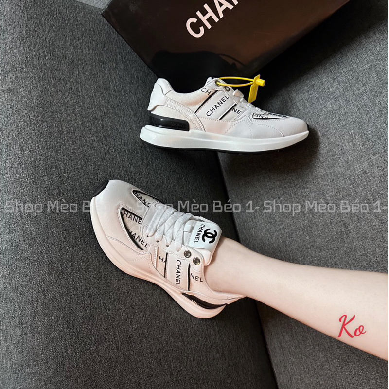 Giày thể thao cn viền chữ đen fullbox