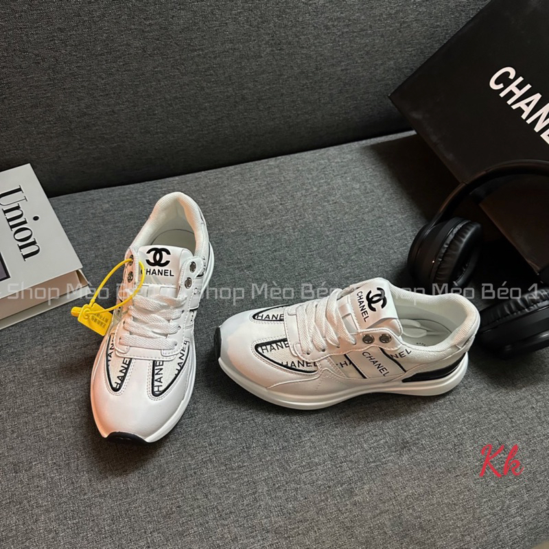 Giày thể thao cn viền chữ đen fullbox