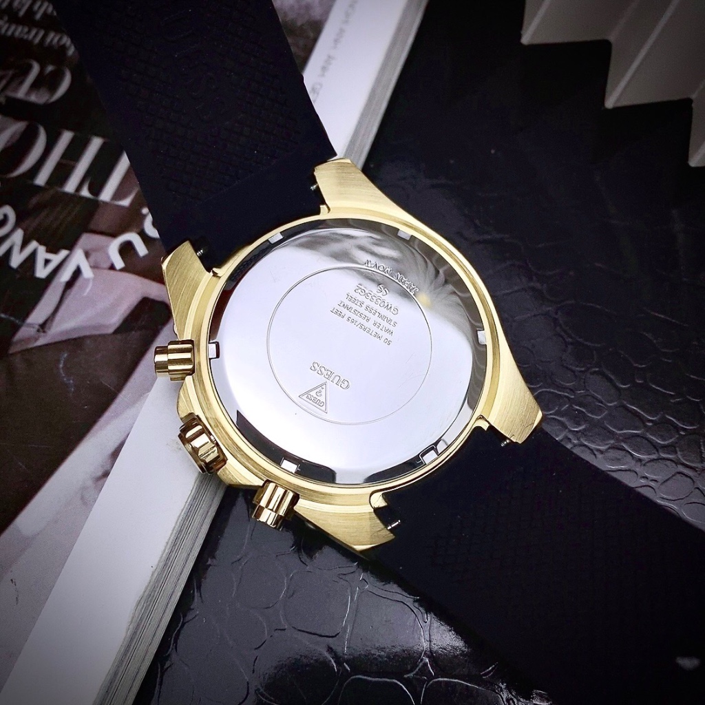 Đồng hồ nam Guess GW0333G2 Men's Crystallized Multifunction Watch, Authentic, fullbox, Luxury diamond watch