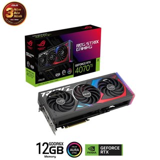 Card màn hình asus rog strix geforce rtx 4070 ti 12g gddr6x hàng chính hãng bảo hành 36 tháng