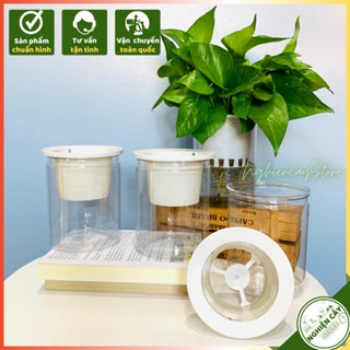 Bình nhựa kèm giá đỡ trồng cây thuỷ sinh, cắm hoa, nuôi cá (DC-04)