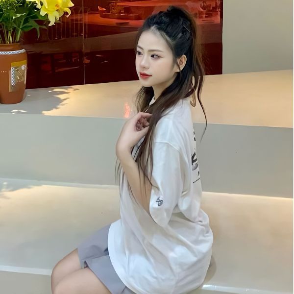 Áo thun local brand Xemi.tee form unisex dòng Signature Tee ver 2.0 giá rẻ màu trắng