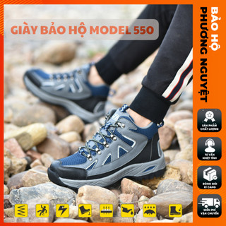 Giày bảo hộ lao động dáng thể thao, giày cao cổ JB550 - giày lao động chống đinh chống cắt - chống tĩnh điện có bảo hành