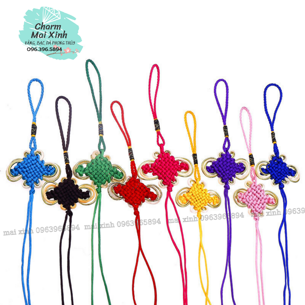 Lẻ Đầu - Đuôi Tua Rua Kim Tuyến Thắt Nút - Làm Khánh Treo Xe Ô Tô Phụ Kiện Phong Thuỷ - Quà Tặng May Mắn