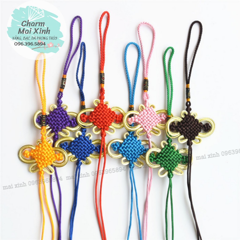 Lẻ Đầu - Đuôi Tua Rua Kim Tuyến Thắt Nút - Làm Khánh Treo Xe Ô Tô Phụ Kiện Phong Thuỷ - Quà Tặng May Mắn