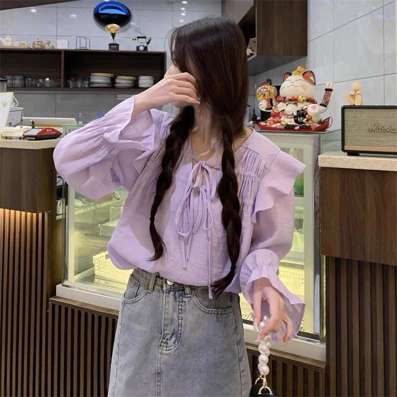 Áo sơ mi nữ hàn quốc trẻ trung kiểu dáng màu thu nhẹ nhàng xinh xắn LAMO-B1186