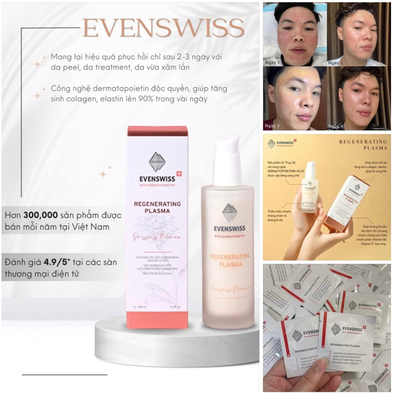 Huyết tương phục hồi da Evenswiss Plasma.