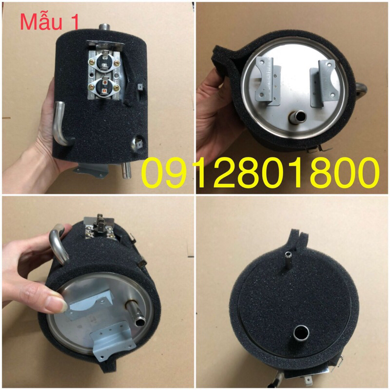 Bầu đun nước nóng cây nước nóng lạnh 1 lít, bình đun inox 304 loại tốt