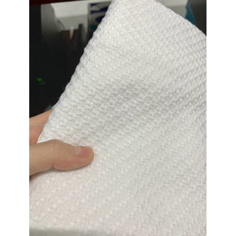 Áo dạ tweed trắng vải đẹp