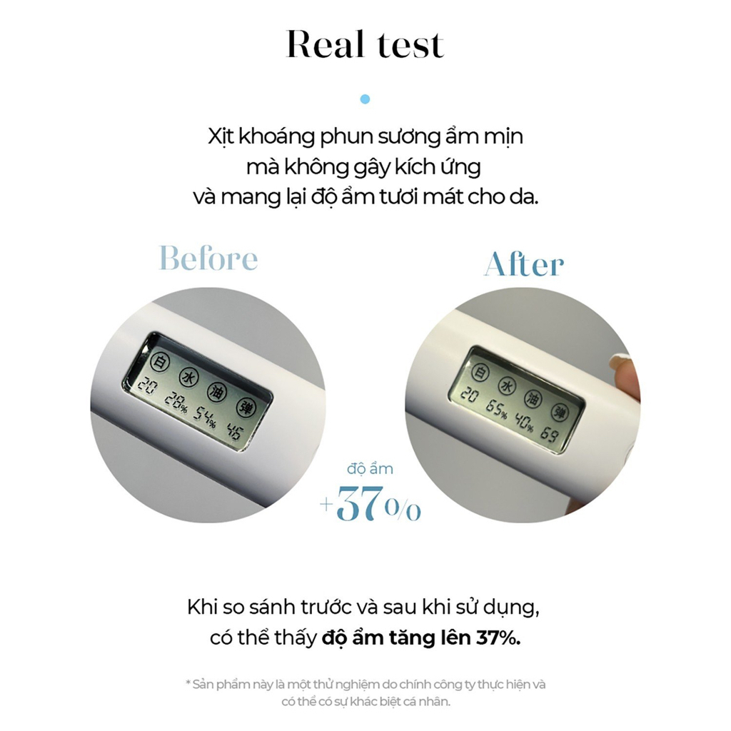 Xịt Khoáng Nano Làm Dịu Da Be'Balance Vivid Walter Mist