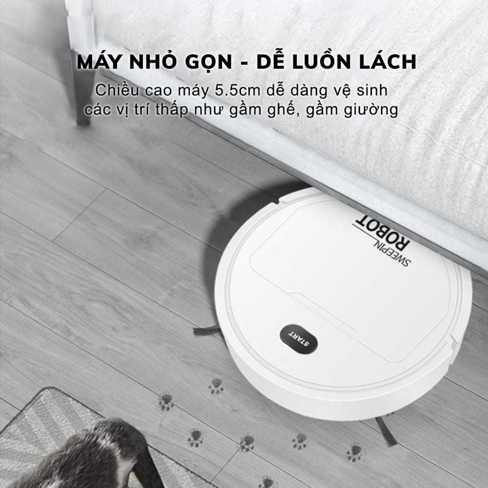 Robot hút bụi lau nhà thông minh tiện lợi - Máy Hút Bụi đa chức năng giá rẻ BH 12 Tháng