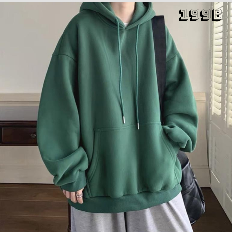 Áo Hoodie Thời Trang Lót Nỉ Dễ Phối Đồ, Áo Nỉ Bông Giá Rẻ Đầy Đủ Màu 199B