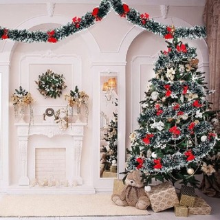 Dây kim tuyến đuôi chồn trang trí Noel, trang trí Giáng Sinh LOẠI TO 11cm - Dây đuôi chồn trang trí cây thông Noel