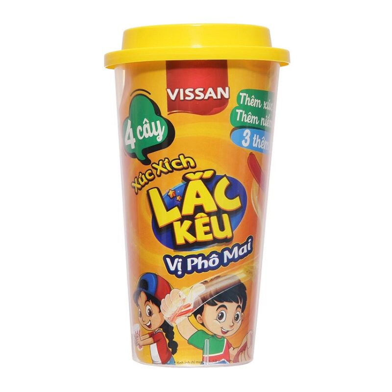 Xúc xích lắc kêu Visaan vị phô mai