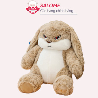 Gấu Bông Thỏ Mặt Quạu Giận Dữ Lông Mịn SALOME tp HCM- Gối ôm Cao Cấp