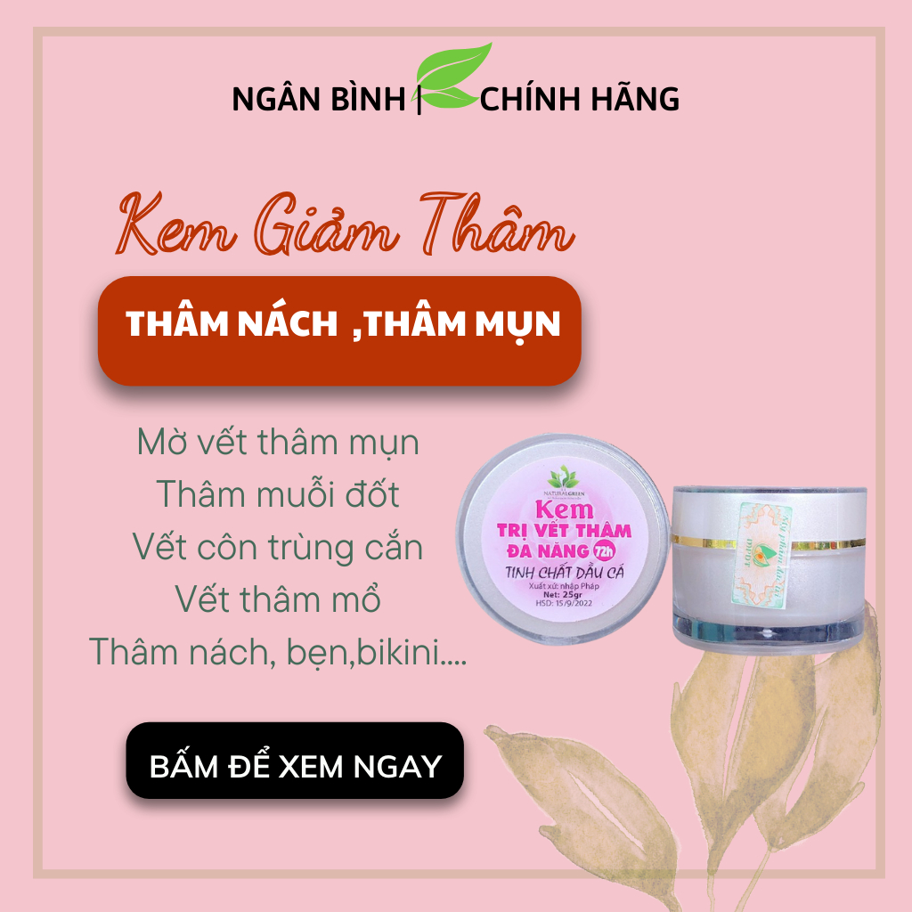 Kem xóa thâm dầu gan cá   handmade