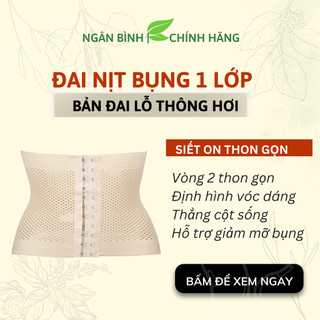 (ĐAI LỖ THÔNG HƠI ) Đai nịt bụng giảm mỡ sau sinh giúp định hình siết vòng eo