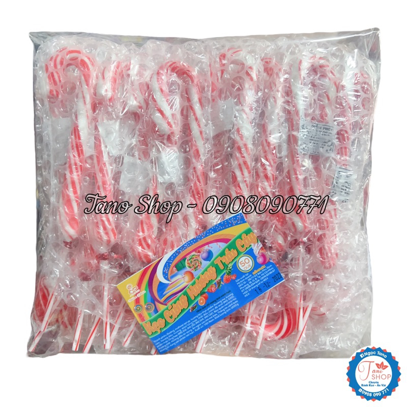 Kẹo gậy giáng sinh Noel cây lớn 30g cho bé | Ăn vặt trẻ em Tano