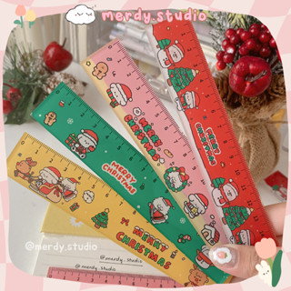  Thước kẻ acrylic Noel Giáng Sinh Merry Christmas 15cm 