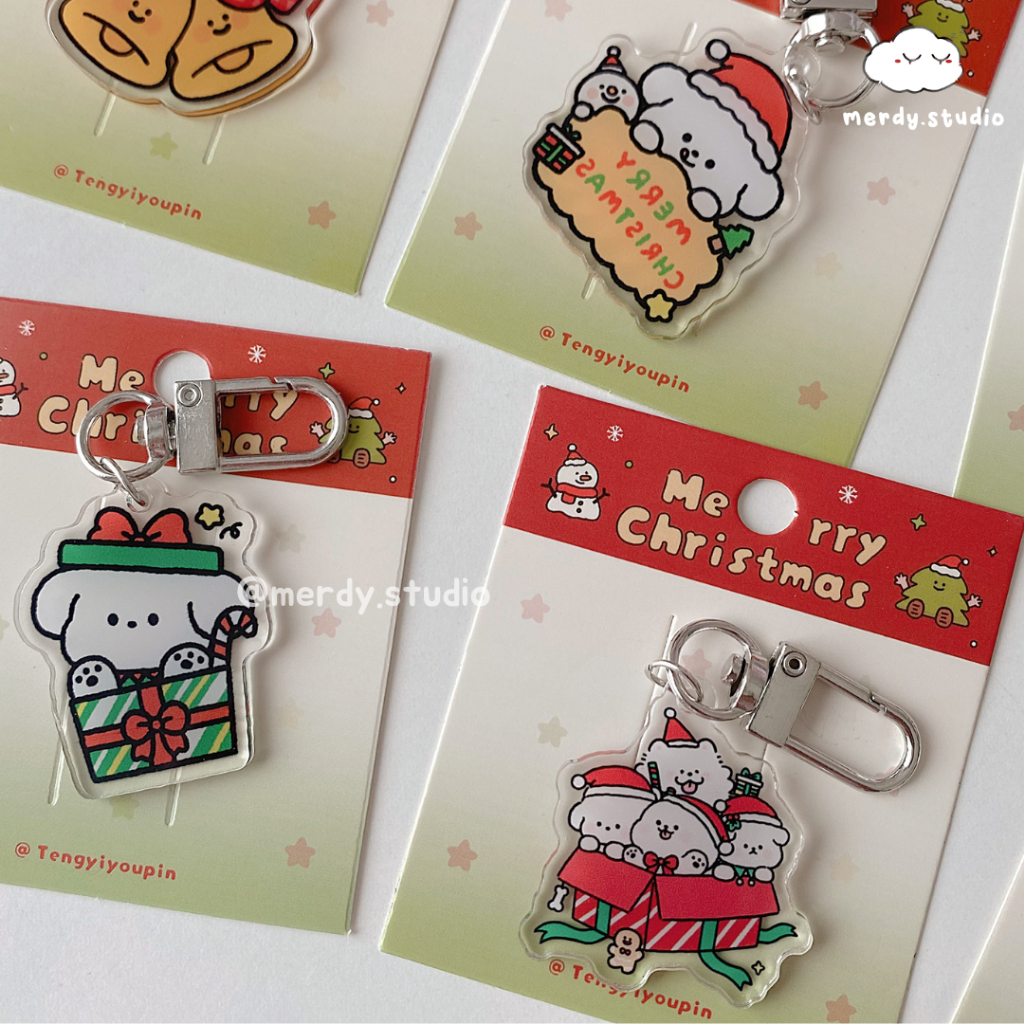 Móc khoá acrylic Noel Giáng Sinh Merry Christmas