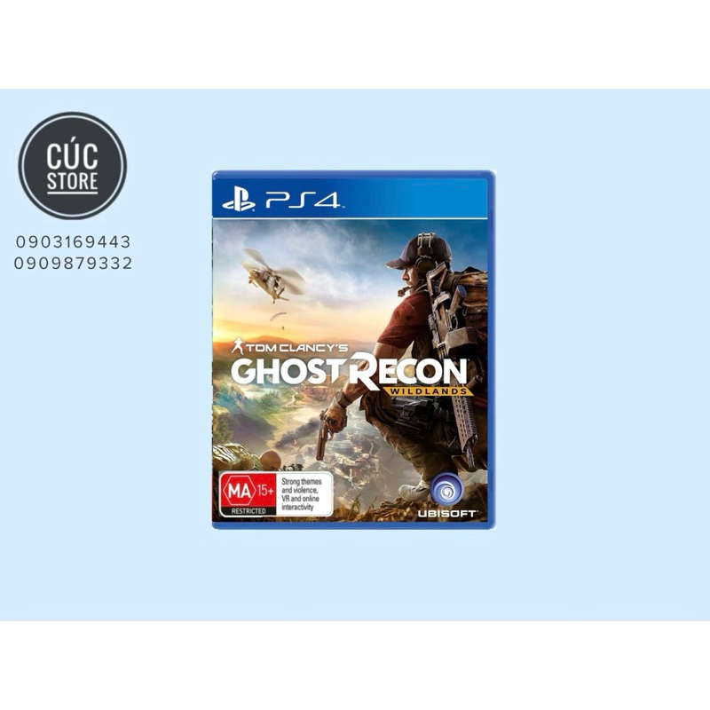 Đĩa chơi game PS4: Tom clancy's ghost recon wildlands
