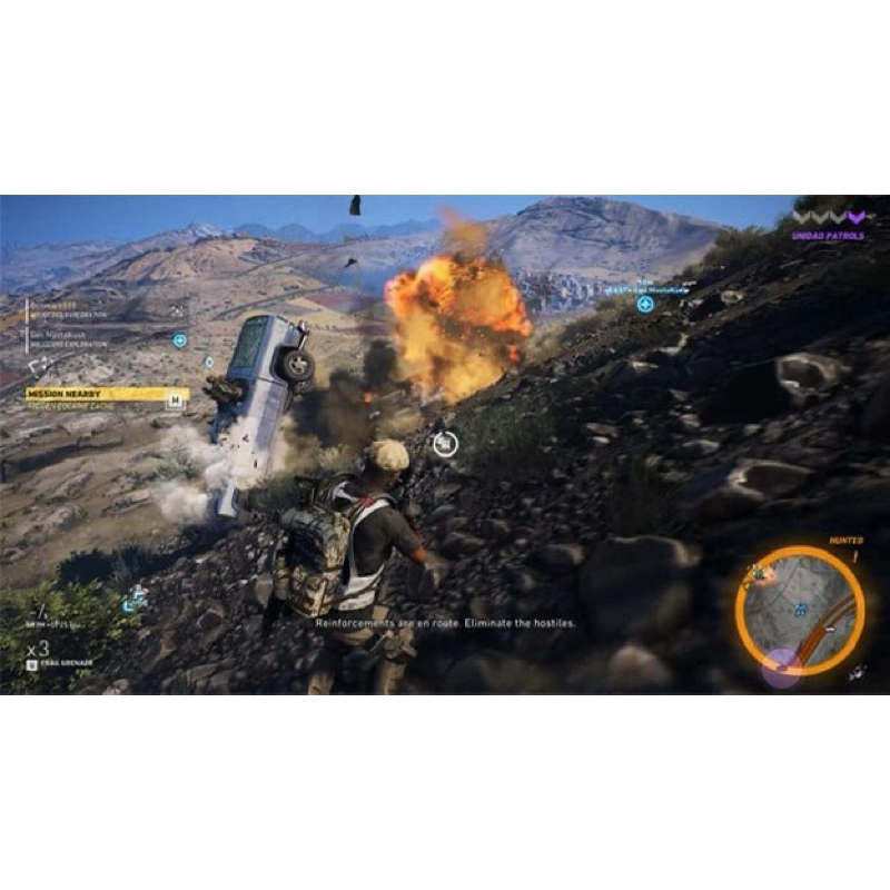 Đĩa chơi game PS4: Tom clancy's ghost recon wildlands