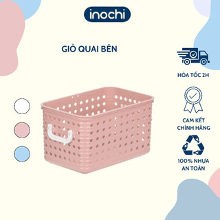 Giỏ xách quai bên inochi, đựng đồ chơi, quần áo, vật dụng cá nhân, tiện lợi, nhựa nguyên sinh an toàn sức khỏe