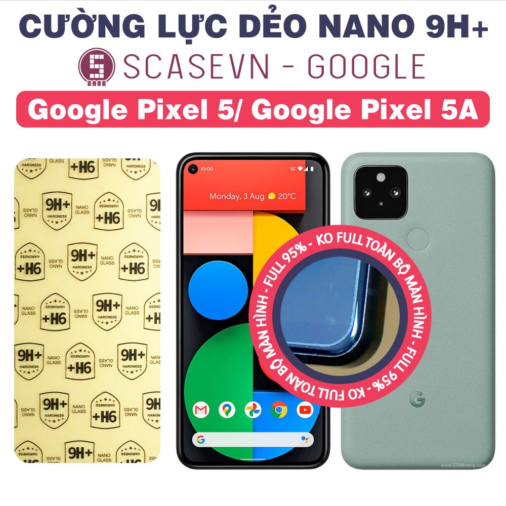 Cường Lực Dẻo Nano Trong Suốt Google Pixel 5/ Pixel 5A