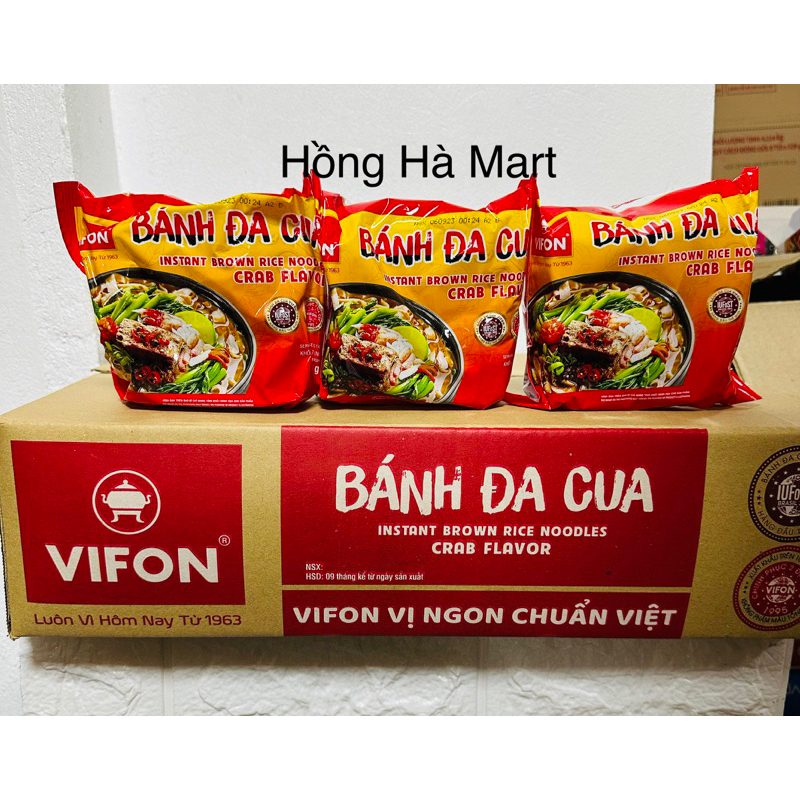 THÙNG 30 GÓI BÁNH ĐA CUA 30 gói x60g
